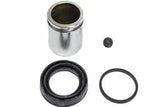 The Mercedes G500/G550 rear brake caliper rebuild kit includes a caliper piston, duct seal, seal ring, and bleeder cap, and serves one rear caliper.