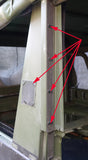 Mercedes 250GD Wolf Velcro and Rubber Seal Mounting  Oval Clips.